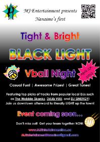 Tight & Bright BLACK LIGHT Vball Night